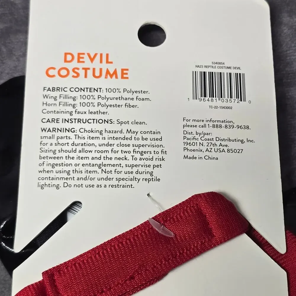 Thrills & Chills Collection Reptile Devil Costume Bearded Dragons Hooded Horns